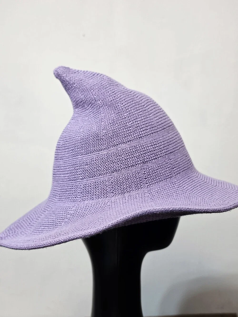 Purple Knit Witch Hat – Soft & Comfortable Pointed Hat for Everyday Wear